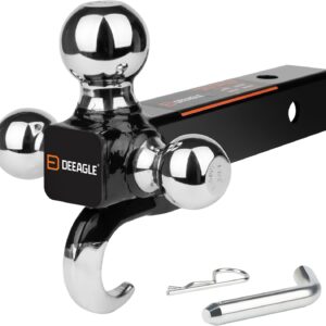 DEEAGLE 3-Ball Hitch, 10K lbs Capacity, 2" Receiver