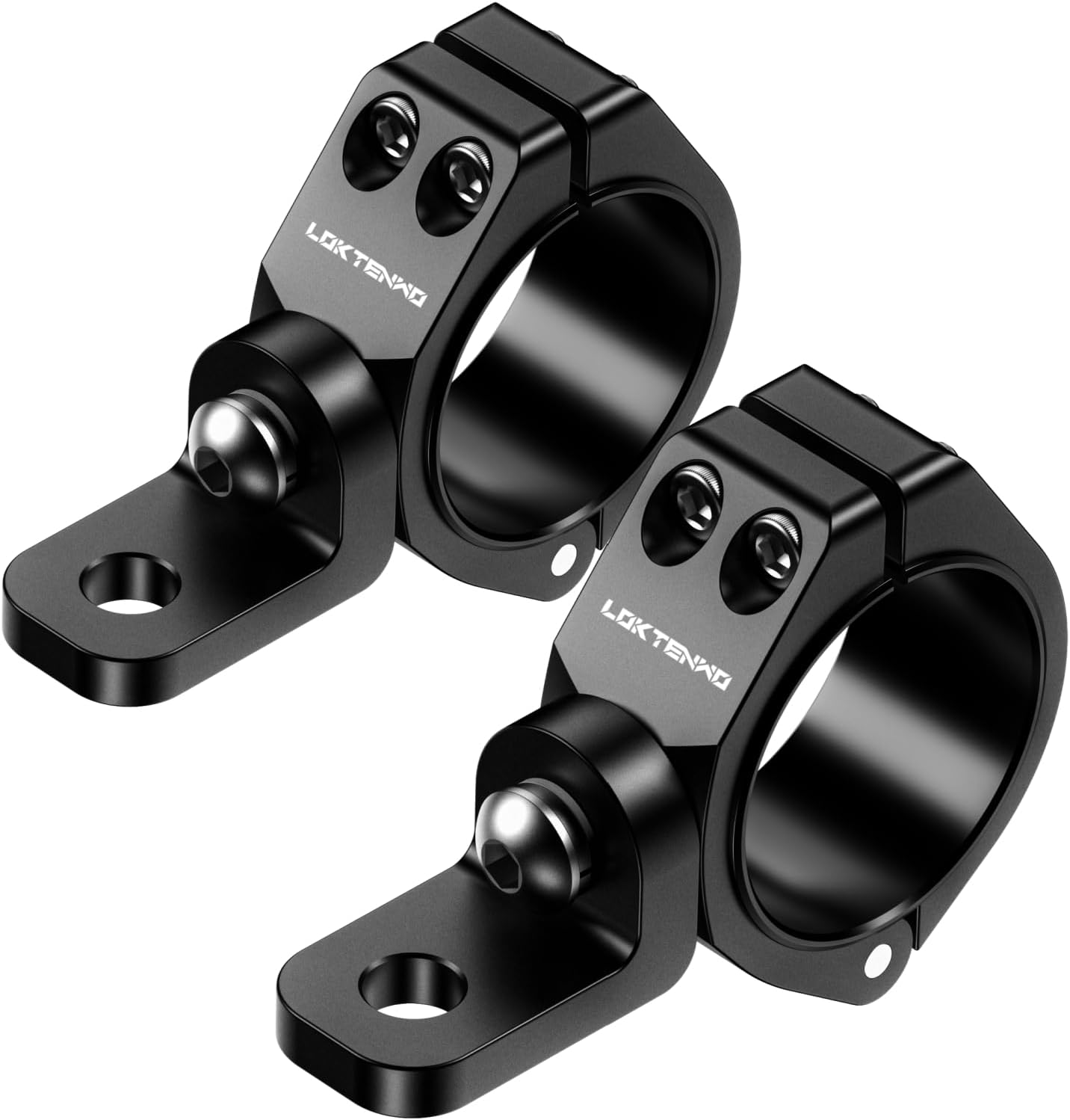 LOKTENWO Adjustable UTV Light Bar Mounts - 2PCS