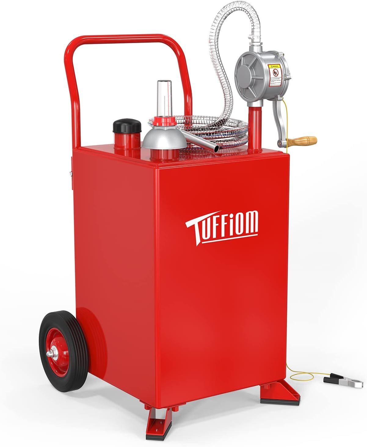 TUFFIOM 20 Gal Fuel Caddy w/Wheels & Pump