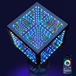 FKEIOI Infinity Cube Light 6.2" RGBW LED Night Lamp