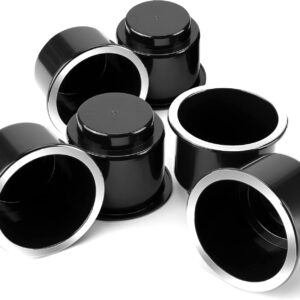 JoyTutus 6pc Chrome Cup Holder Inserts - Universal Fit