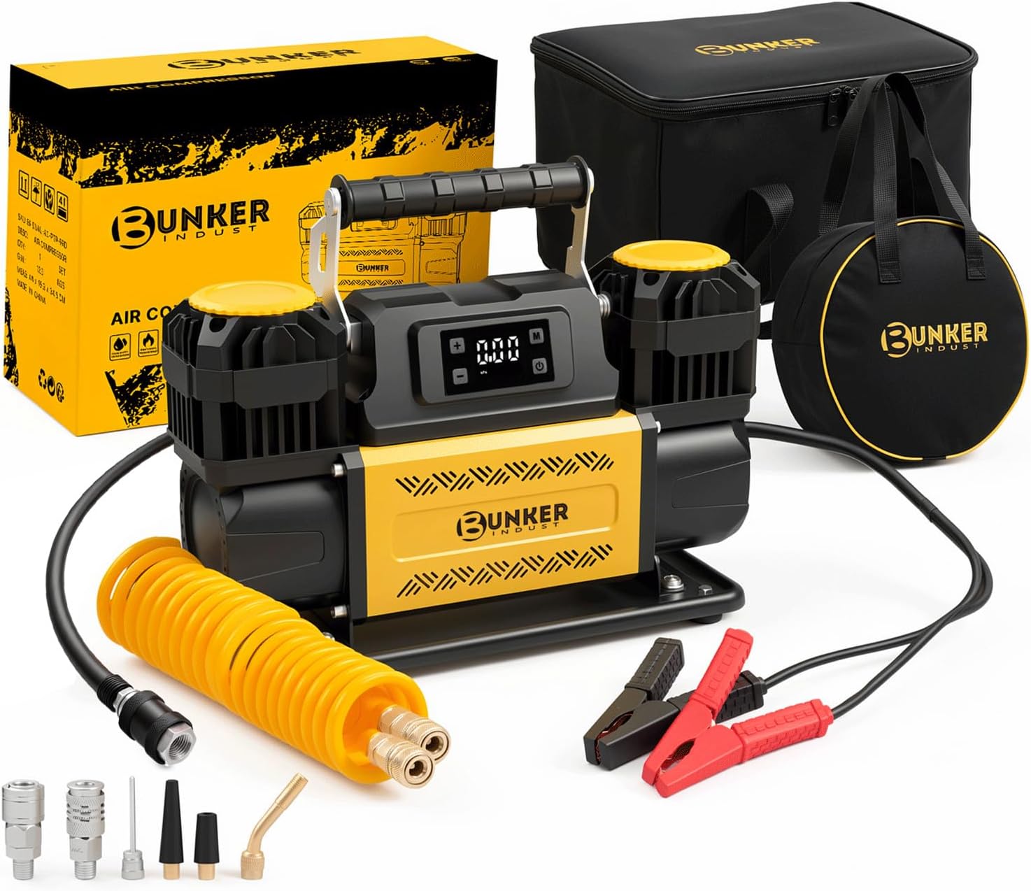 BUNKER INDUST 12V Air Compressor 12.3 CFM - Off-Road Tire Inflator