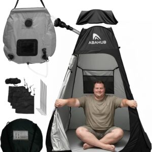 Abahub Pop Up Solar Shower Tent Kit 4.9ft