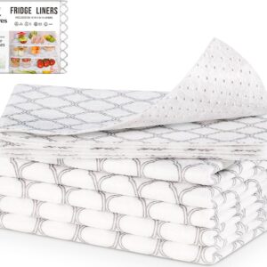 Cooyes Non-Slip Fridge Liners, 6-Pack, 12"x24"