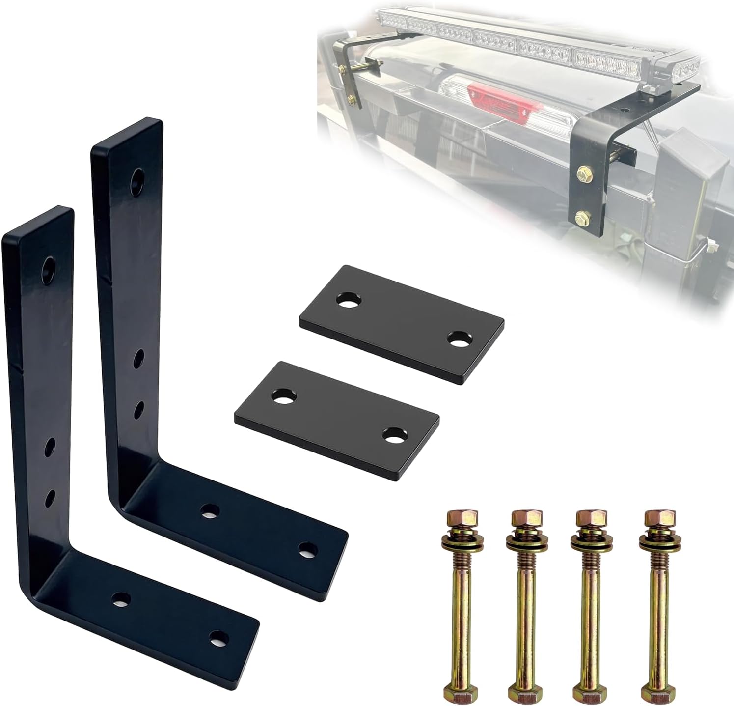 Heavy-Duty L-Bracket Light Bar Mount Kit (2-Pack)