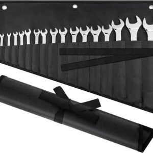 16-Pocket Heavy Duty Roll-Up Tool Pouch - Lmivao