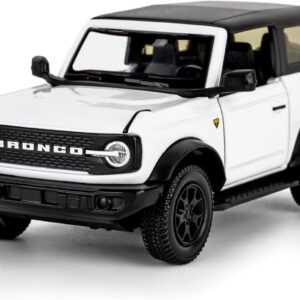 Ford Bronco Badlands Diecast Toy Car (1:36) - White