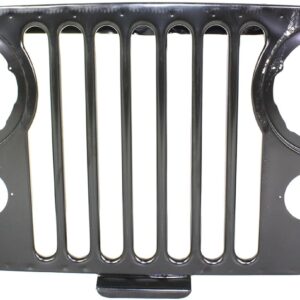 BAP CJ Series 72-86 Grille Insert - Black Steel