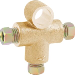 Figpade 3-Way Copper Brake Line Tee Union Kit