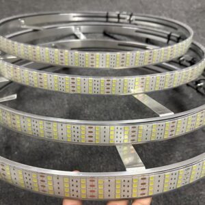 SDO 15.5" Quad Row White LED Wheel Lights - IP68, Remote Control