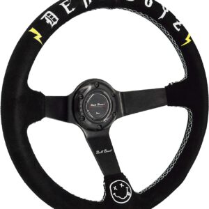 DEADBOYZ 350mm Alcantara Steering Wheel, 6-Bolt, Racing Style