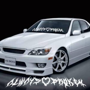 Always Broken Windshield Decal - 30" Car Sticker
