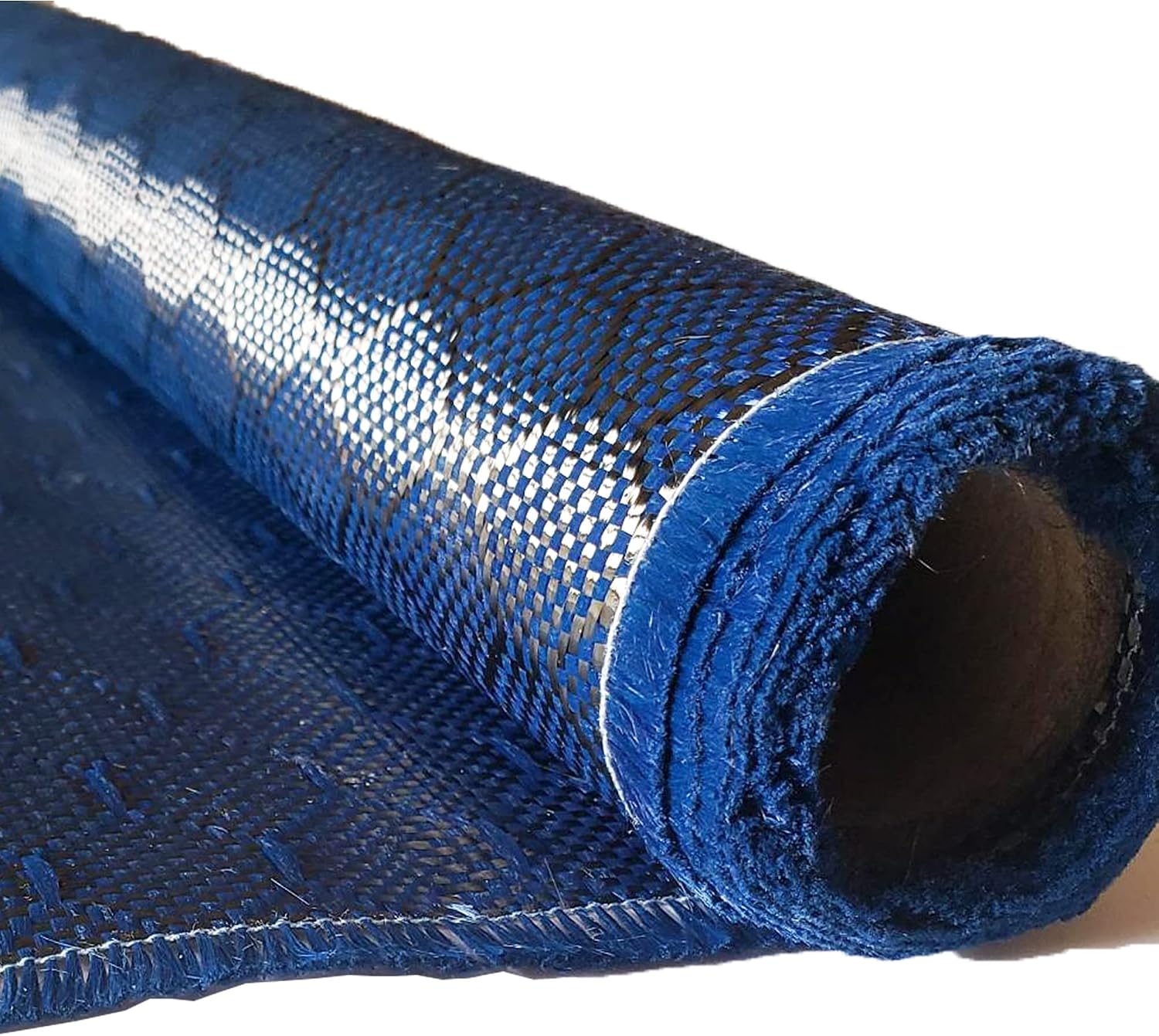 Carbon Fiber Fabric 5x1m Blue 3K 240g Beehive Weave