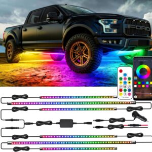 Glowlendra RGB-IC LED Car Underglow Lights Kit - 16M Colors