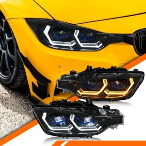 BMW 3 Series 2013-2018 Headlights Halogen Pair