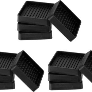 PATIKIL 12-Pack Rubber Furniture Pads, Black