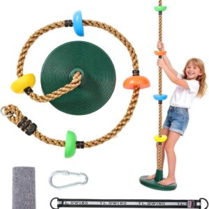 RVV Kids Tree Swing Set - 330LB Climbing Rope & Platforms