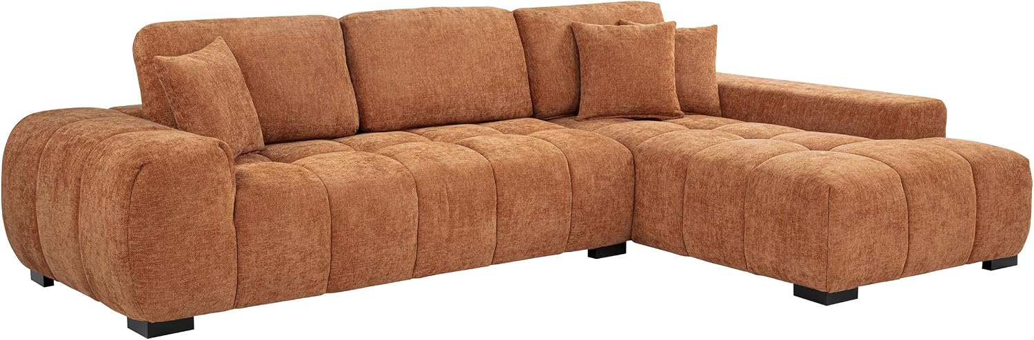 Coaster Octavia Orange Upholstered Sectional Sofa