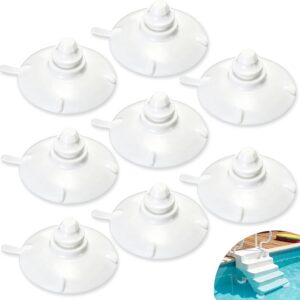 8 Pool Step Suction Cups 4.2in - Replacement Ladder Pads