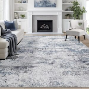 9x12 Washable Area Rug – Soft Modern Rug for Home