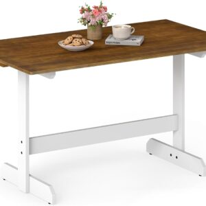 Tangkula 55" Dining Table - Solid Wood for 4-6 People