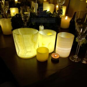Egyptian Alabaster Candle Holder – Luxury Tealight Stand