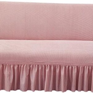 Futon Cover Slipcover - Armless Sofa Bed Protector - Full Pink