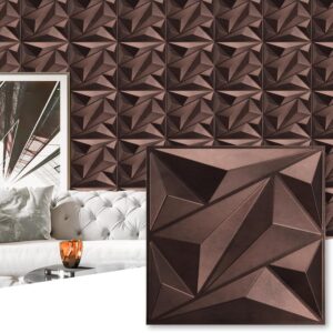 Art3d Antique Copper 3D Wall Panels - 33 Pack