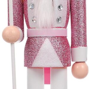 Vanzack Pink Wooden Nutcracker Ornament - Festive Holiday Decor