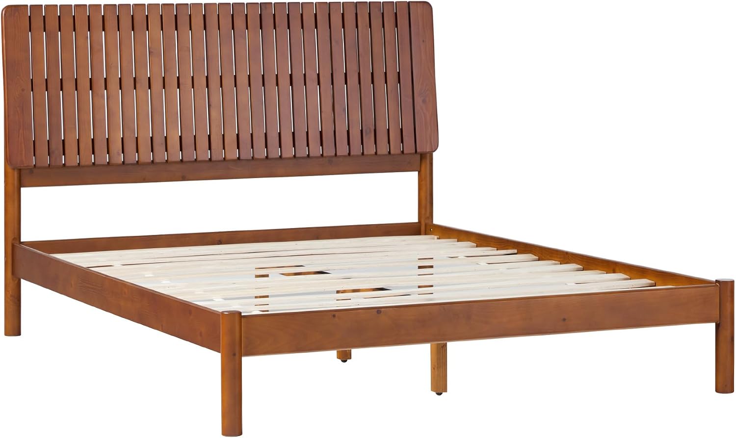 Walker Edison Queen Vertical Slat Headboard Bed