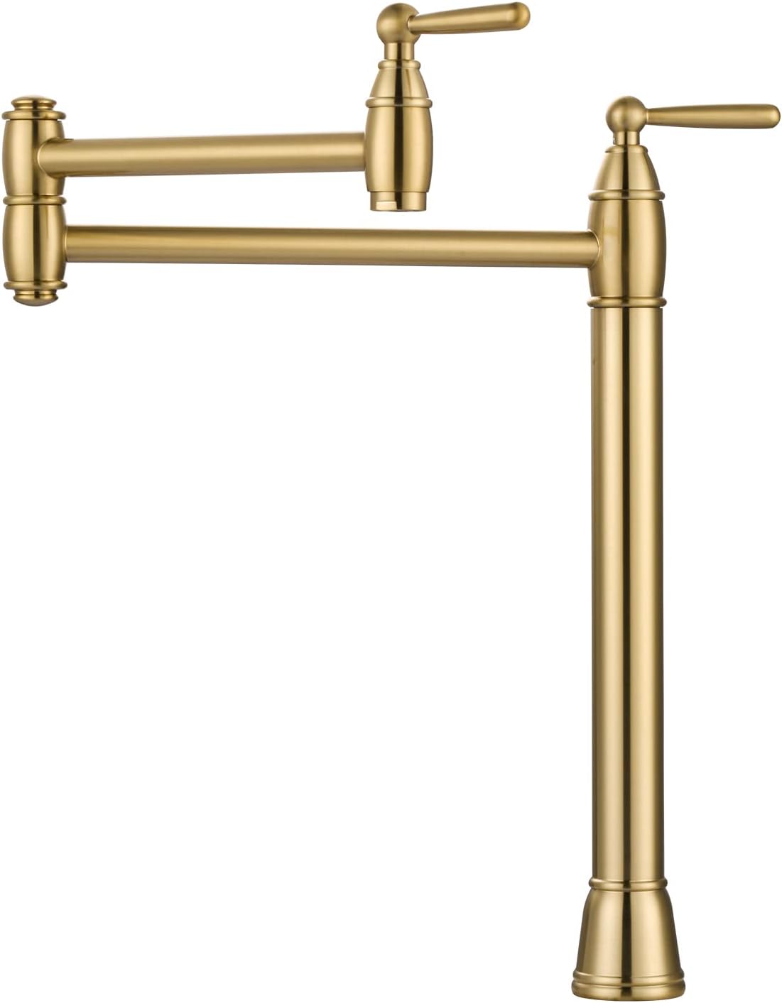 ARCORA Brushed Gold Pot Filler Faucet, Deck Mounted
