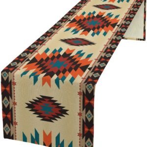 Aztec Retro Table Runner 13x36in - Farmhouse & Ethnic Decor