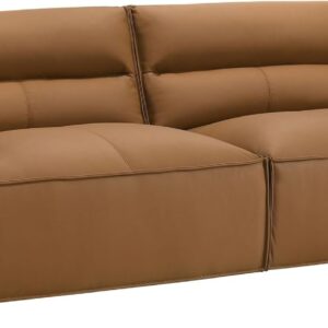 Coaster Buxton Leather Sofa - Vibrant Orange - 509501