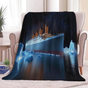 Black Kids Throw Blanket - Titanic Photo Print