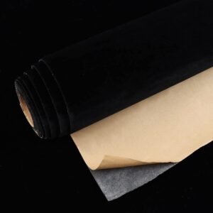 VEELIKE Velvet Drawer Liner 15.7x118 Inches Black