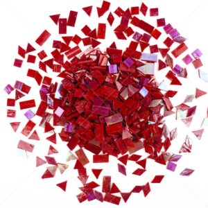 VARIART Stained Glass Tiles – 300pcs Rainbow Craft Set