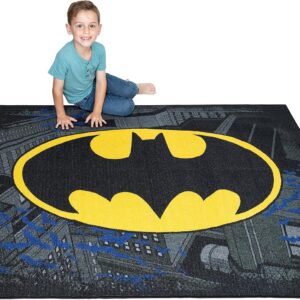 Franco Batman Kids Rug, 69" x 52", Non-Slip