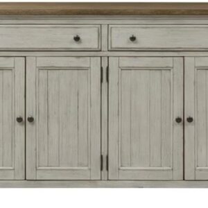 Liberty Farmhouse Server in White