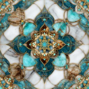 IOHEFY Self-Adhesive Moroccan Tile Vinyl Flooring - 10pcs