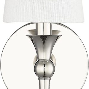 ML Lighting Polished Nickel 1-Light Wall Sconce