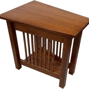 Amish Wedge Accent Table - Classic Oak End Table