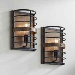 Franklin Iron Works Lexi Farmhouse Sconces - Set of 2