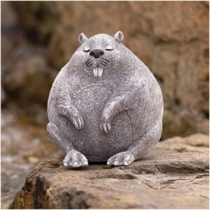 Roman Garden Pudgy Pals Beaver Statue 7" - Inspirational Gift