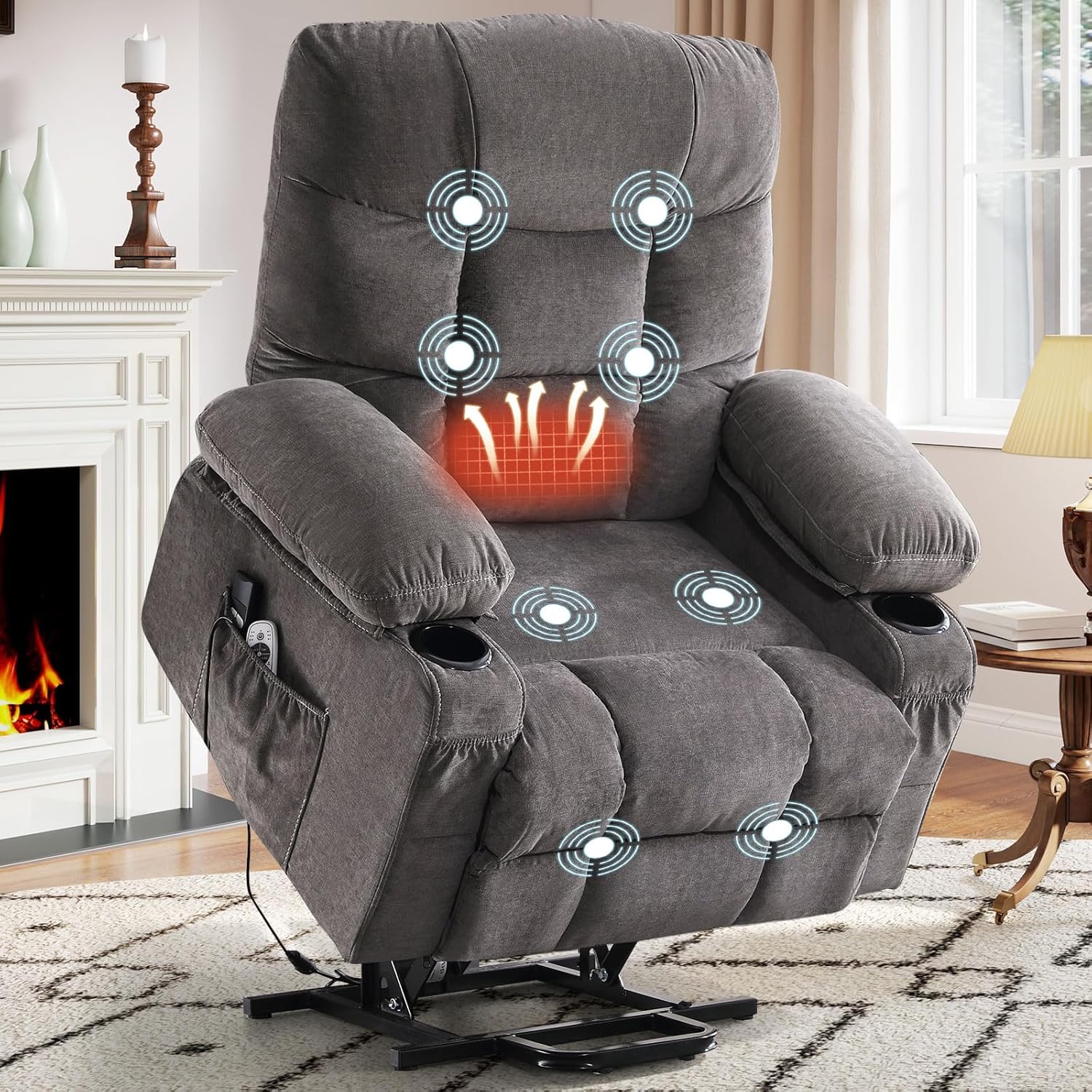 KWKSV Power Lift Recliner Chair for Seniors