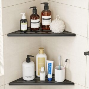 10" Corner Shower Shelf, 2-Pack - Recessed Bath Storage