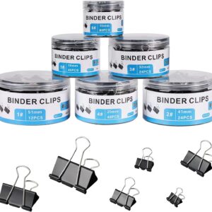 208 PCS Metal Binder Clips Set - EFOK