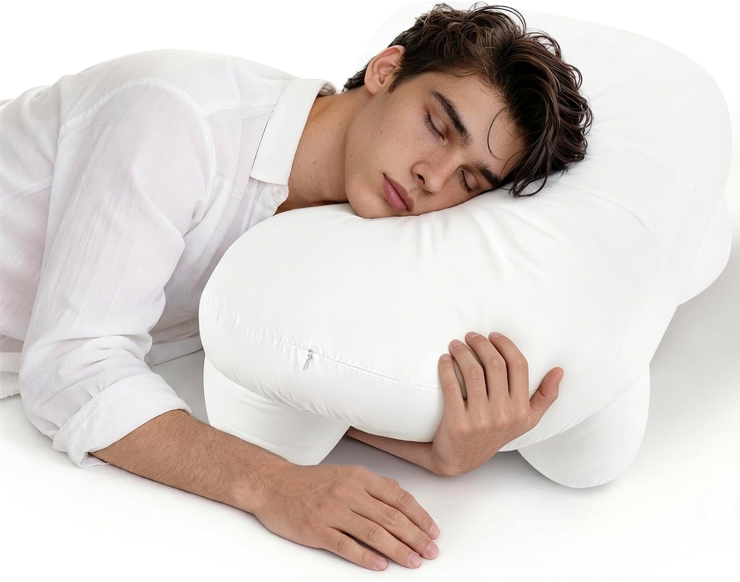 Side Sleeper Pillow with Arm Hole for Shoulder Relief