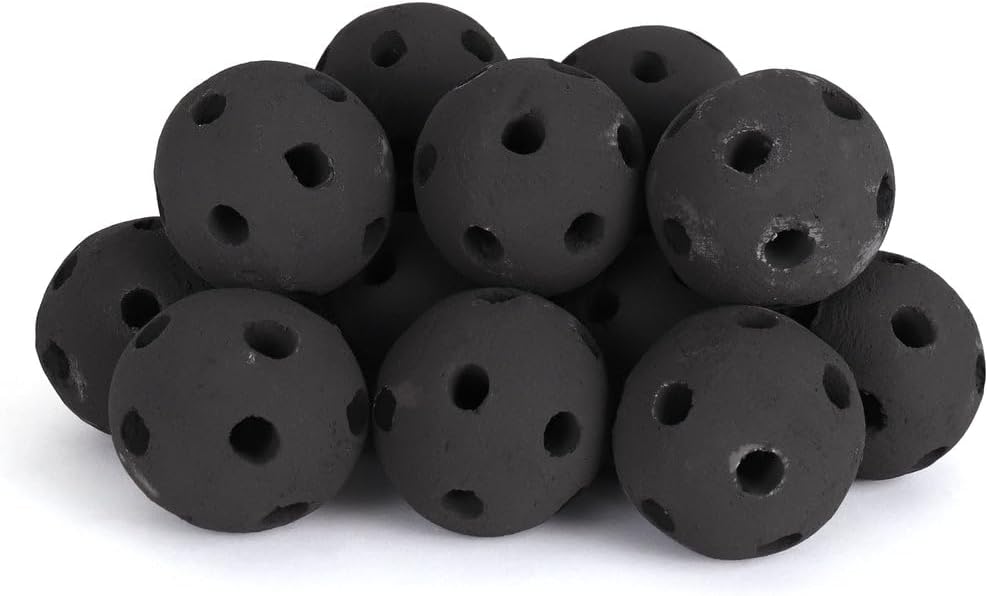 Blue Ridge 3" Ceramic Fire Balls - 15-Pack Black