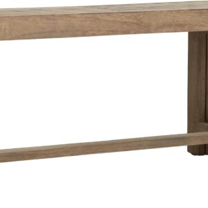 East at Main Extendable Mango Wood Bench, Sand