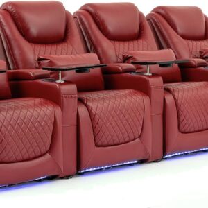 Airadlis Home Theater Chair w/ 7-Color Lights & Recline